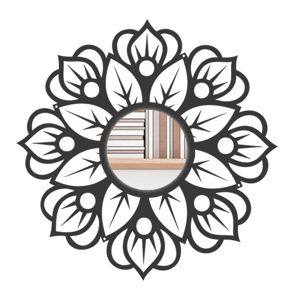 Espelho Mandala Floresta MDF Decorativo 30x30cm em Oferta na Shopee