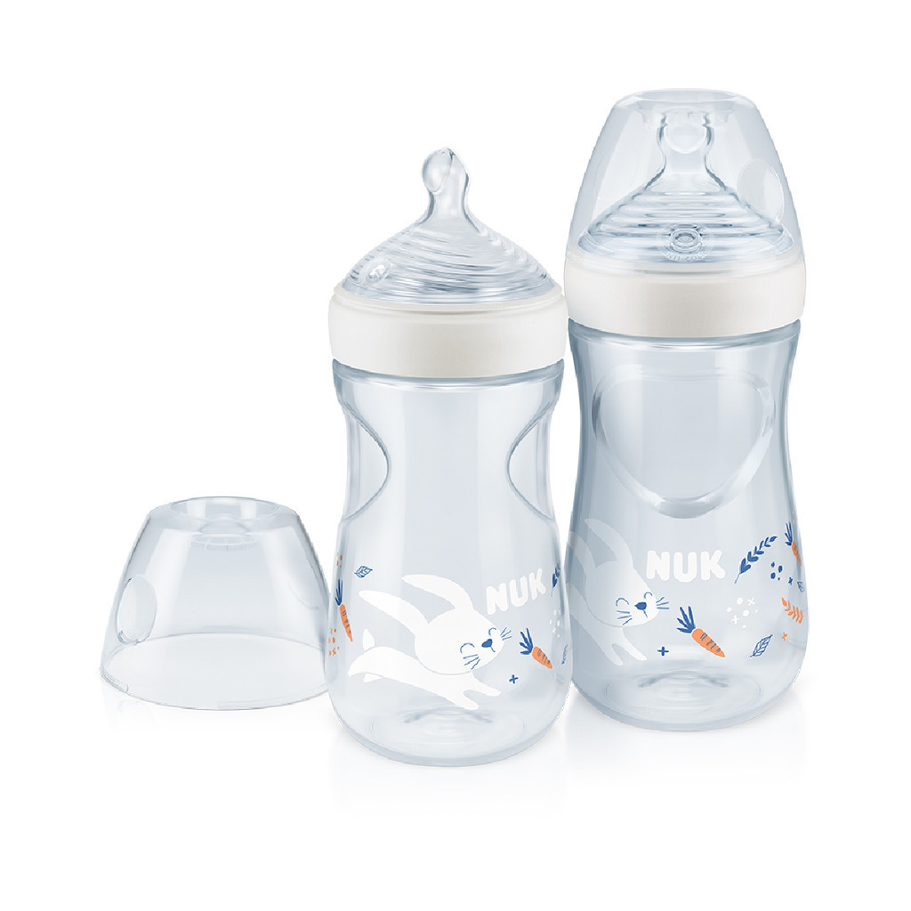 Kit 2 Mamadeiras Smart Flow Essence 270ml Neutral - NUK em Oferta na Shopee