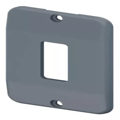 KIT 5UN. TAMPA PVC CINZA 1 TECLA 1/2" X 3/4" MASSTER