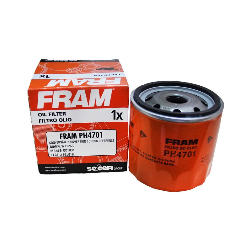 Filtro De Óleo FRAM PH4701 - Linha GM