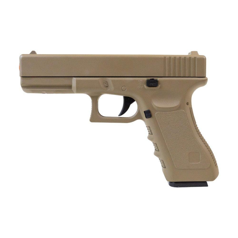 Pistola de Airsoft G19 VG GK-V20 Tan Metal Mola 6mm - Rossi em Oferta na Shopee