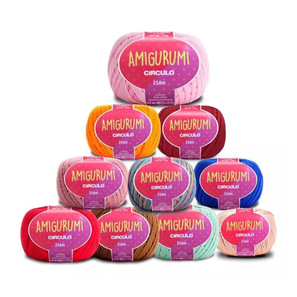Fio Amigurumi Círculo - 254m - Círculo em Oferta na Shopee