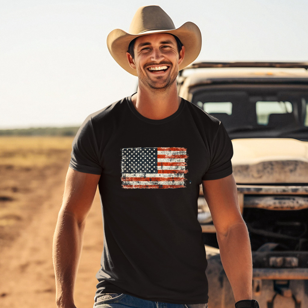 Camiseta Masculina EUA Estados Unidos Western Sertanejo Cowboy Countryside Moda Agro Country Bandeira Lançamento