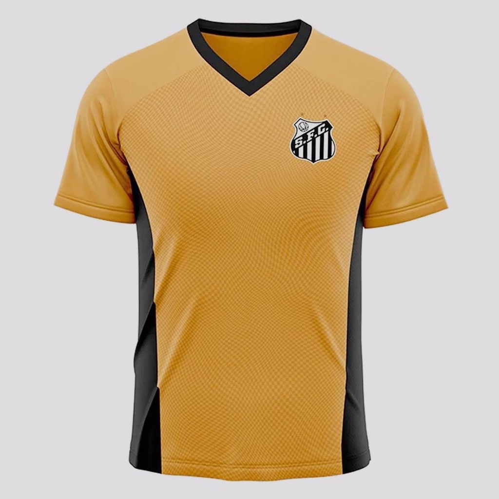 Camisa Santos Unborn Dourada - Baby & Kids Fashion