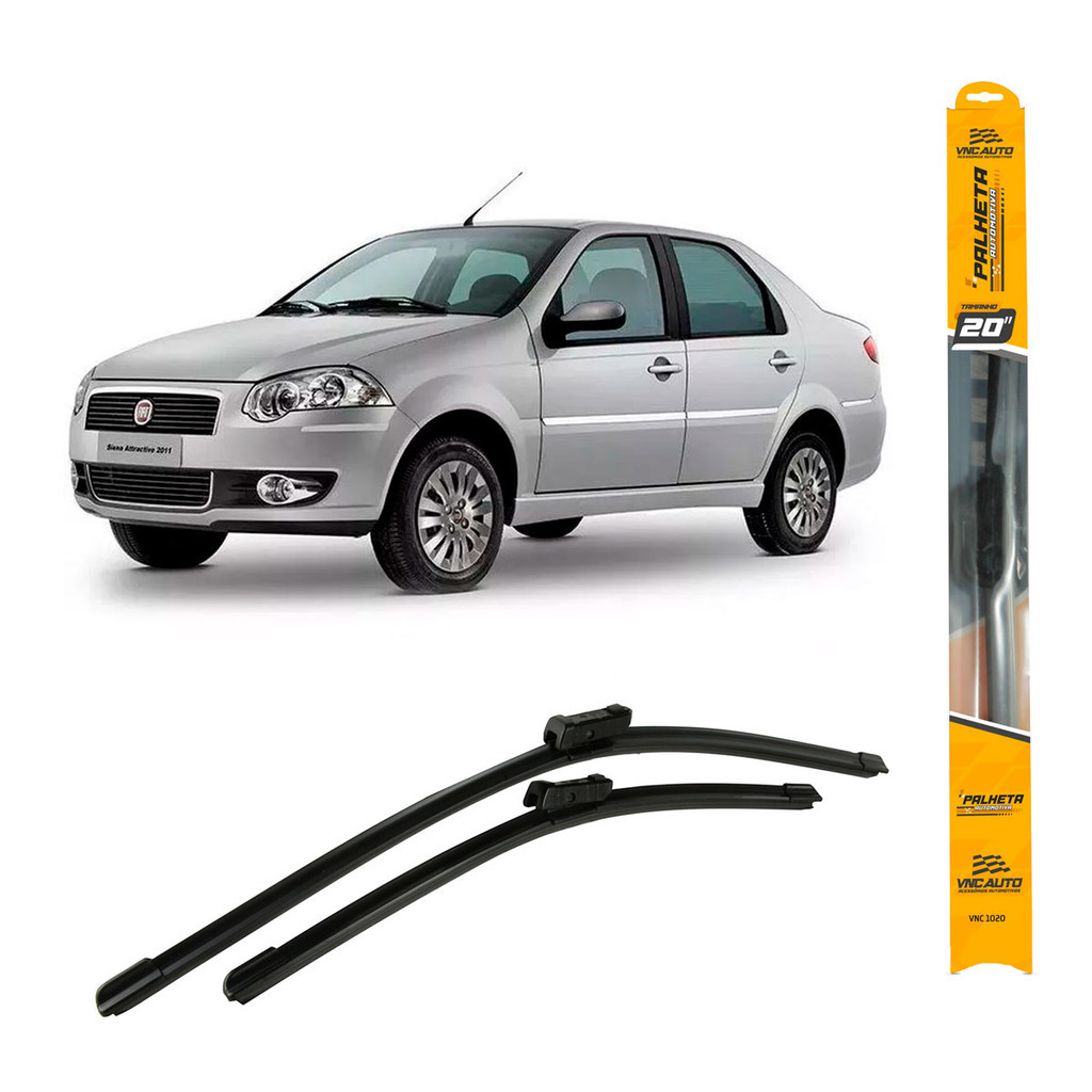 Par De Palhetas para Limpador de Parabrisa Dianteiro para Fiat Siena 1994 95 96 97 98 99 00 01 2011 em Oferta na Shopee