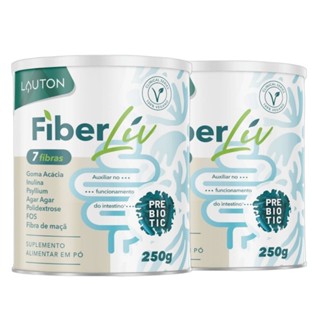 Kit 2x Fibra Prebiotico FiberLiv 7 Fibras 250g - Lauton em Oferta na Shopee