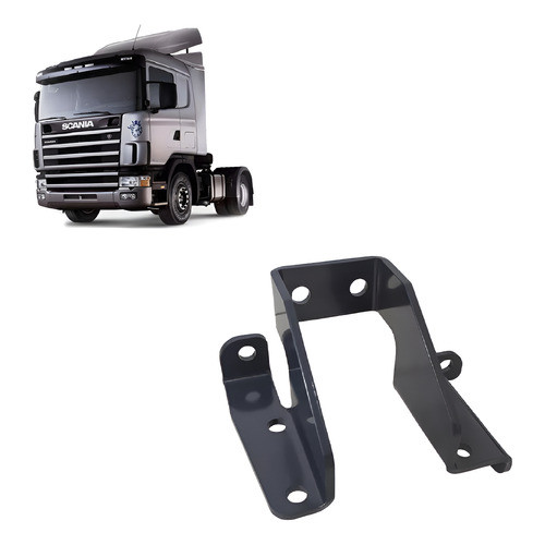 Suporte Abraçadeira Paralama Scani S4/ S5 2 Furos Traçado