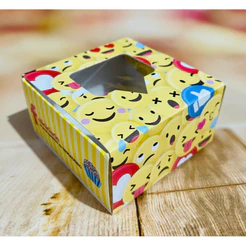 10 Caixas Gaveta C/ Visor (4 Doces) Emoticons 1677 ( IDEIA )