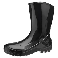 Bota Pvc Galocha Cano Médio Preta 700453 MARLUVAS