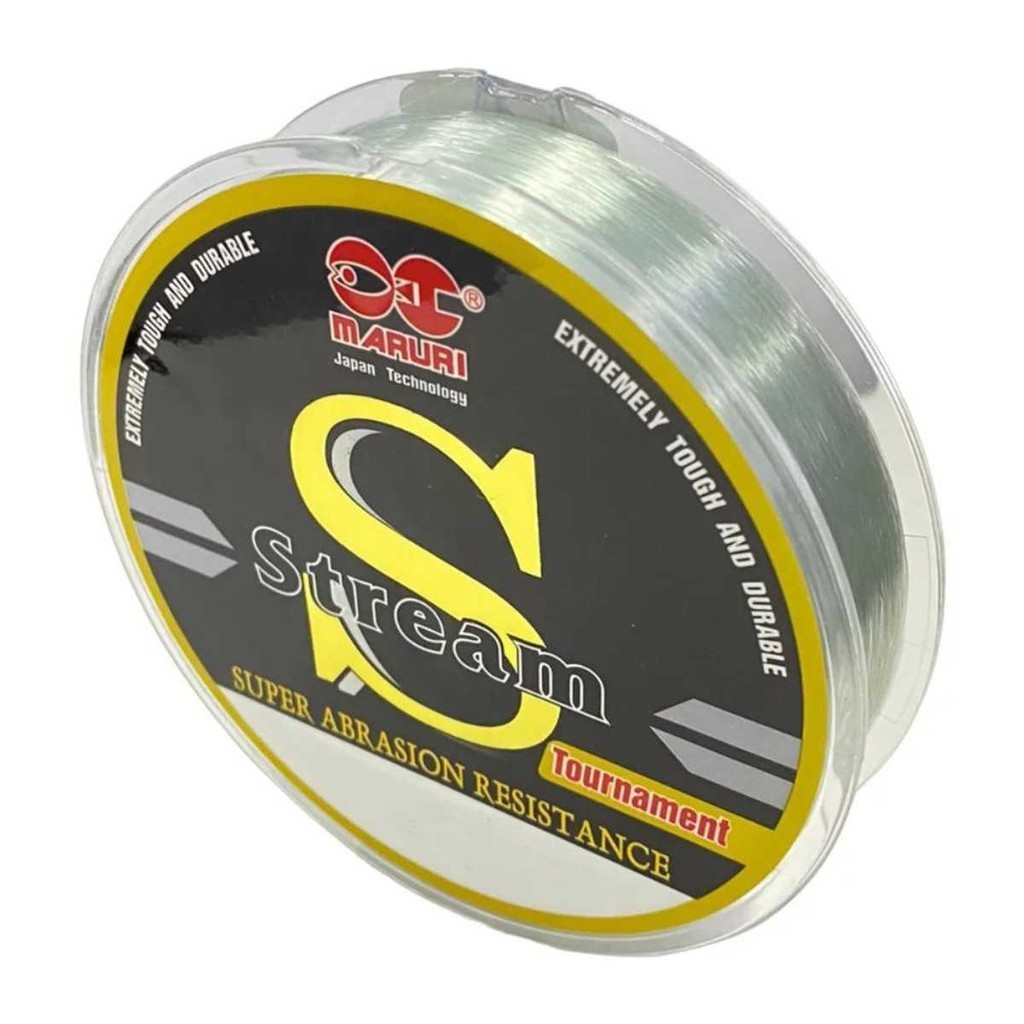 Linha Para Pescador Pesca Maruri Stream Tournament 100% Poliamida 0,203mm 8,20lb-3,70kg Carretel C/ 300m Azul Claro