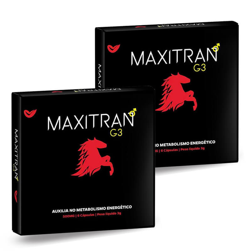 KIT 2 MAXITRAN G3 TAURINA CAFEÍNA + VITAMINAS 6 CÁPS MUWIZ