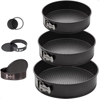 Kit 3 Formas com Fundo Removível Antiaderente com Fundo Removível para torta Bolo em Oferta na Shopee