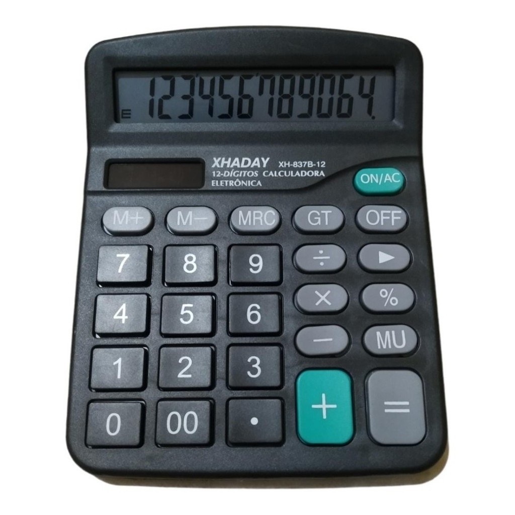 Calculadora De Mesa Comercial Escritório Display 12 Digitos