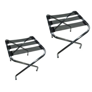 Kit 2 Suporte De Mala Dobrável em Alumínio Preto Zaka em Oferta na Shopee