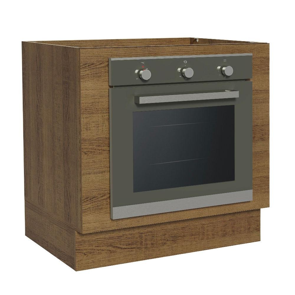 Balcão para Forno de Embutir 80 x 60 cm Sem Tampo Rustic Glamy, Stella Madesa - Home & Living