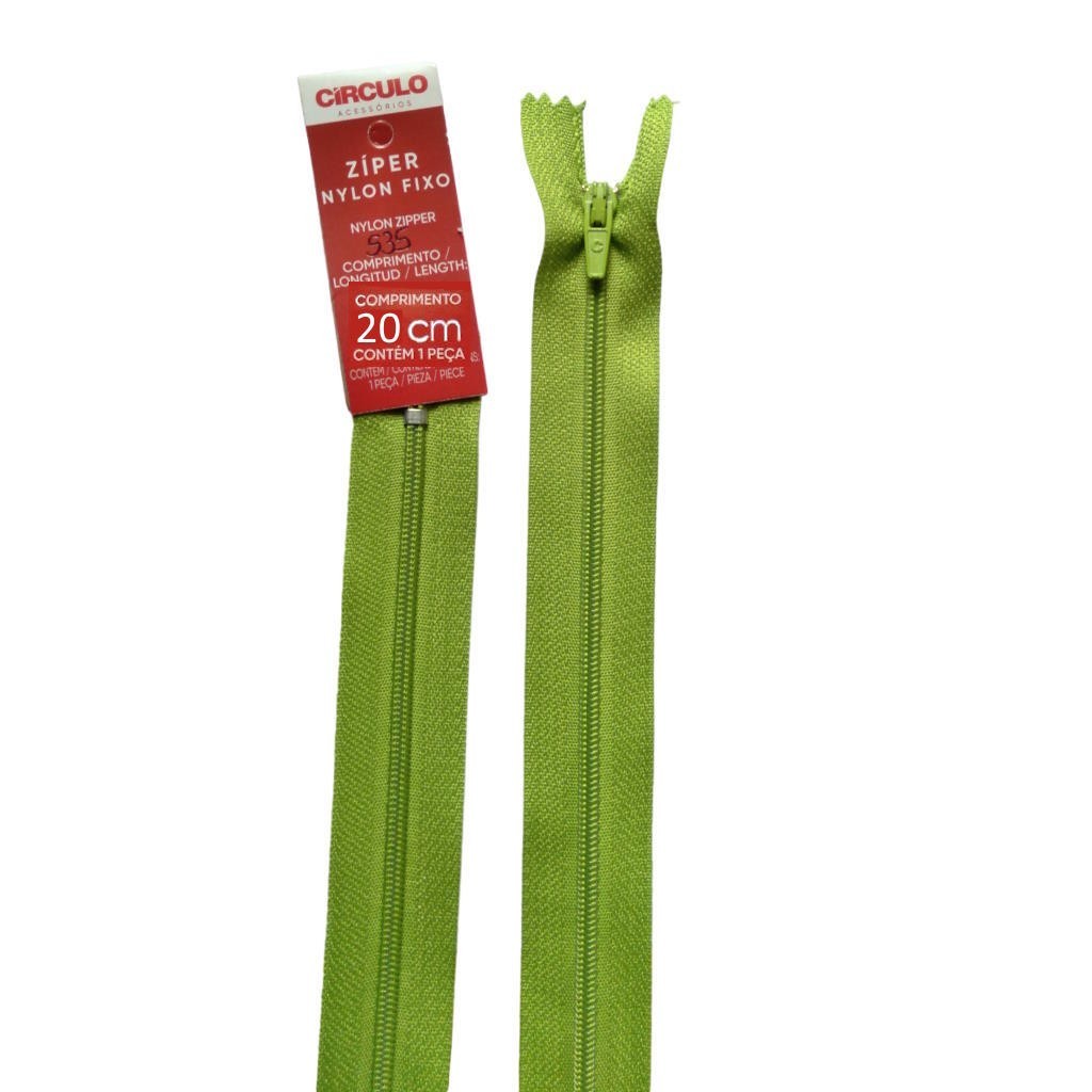 Zíper Nylon Fixo (N3) 20cm Circulo (unidade) em Oferta na Shopee