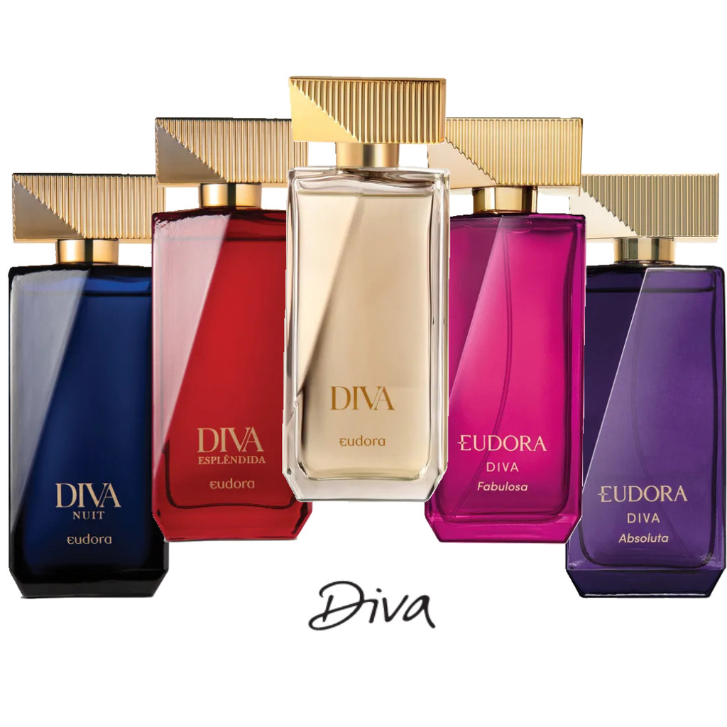 Eudora Diva Absoluta Deo Colônia Feminina 100ml (Tradicional, Diva Nuit, Diva Suprema, Diva Fabulosa