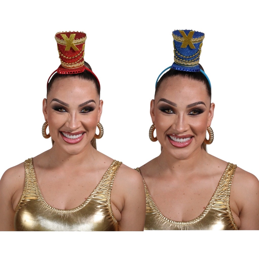 Tiara Paquita da Xuxa Festa Ploc Anos 90 Xou da Xuxa Anos 80 Retrô Flash Back Acessório Cartolinha Carnaval Bloquinho