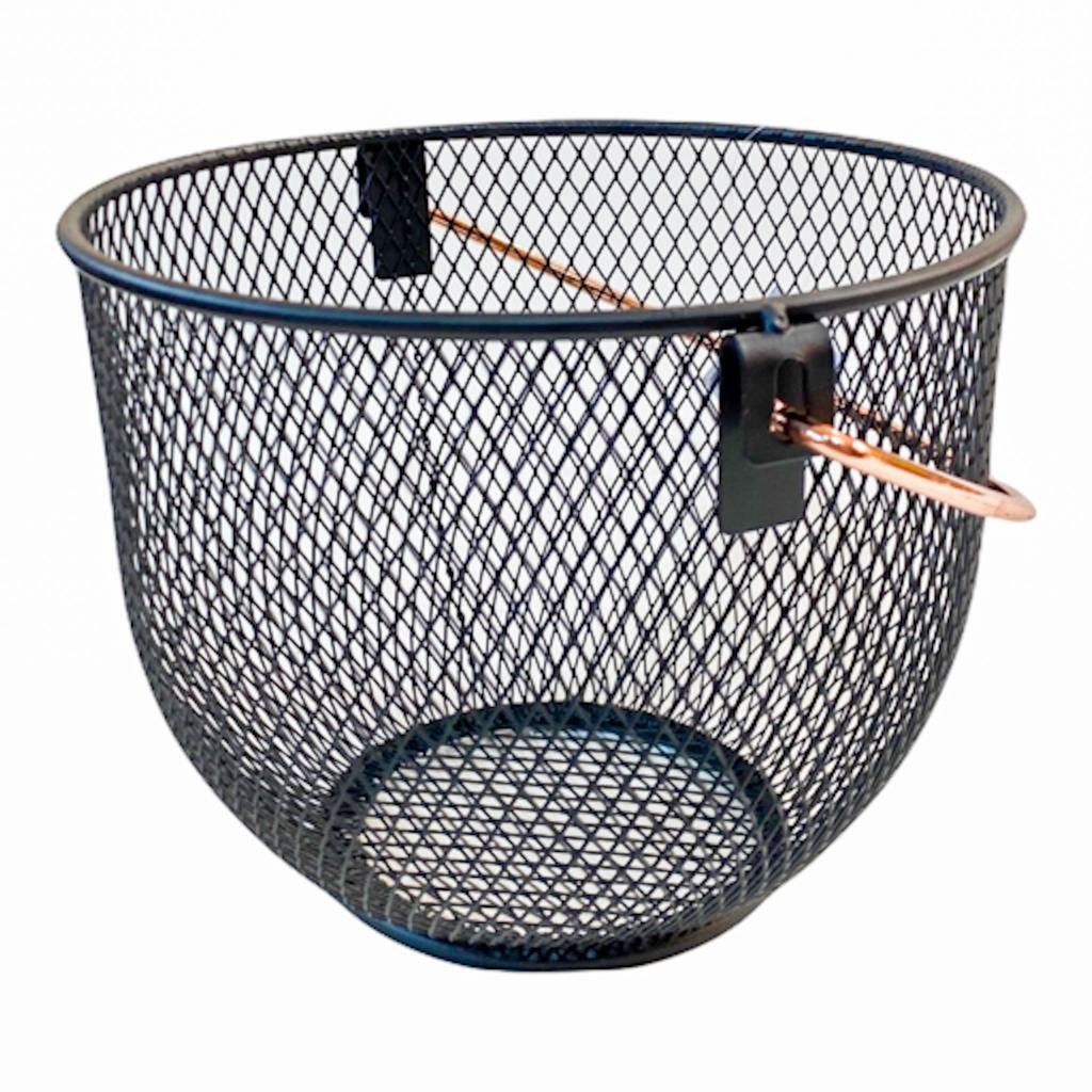 CESTA ARAMADA PRETA C/ ALCA ROSE GOLD (PRETO) P