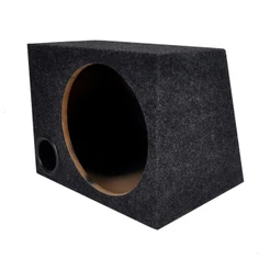 CAIXA TRAPEZOIDAL 12 POL. MDF 15MM SUBWOOFER DUTO 3 POL. (A 33 X L 43 X PS 20,5 X PI 31,5)
