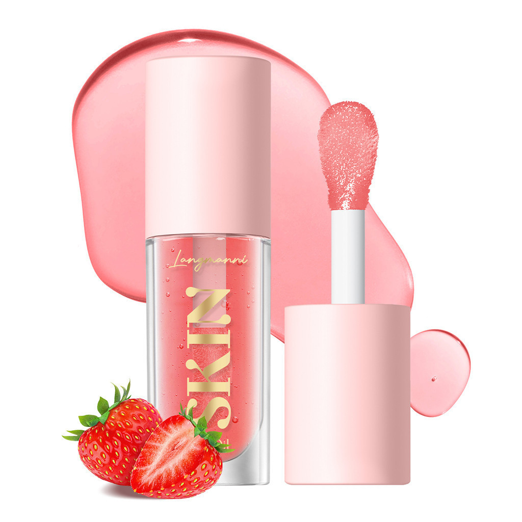 Imagem LANGMANNI 1Pc Hidratante Lip Oil Gloss Glow Maquiagem Barata