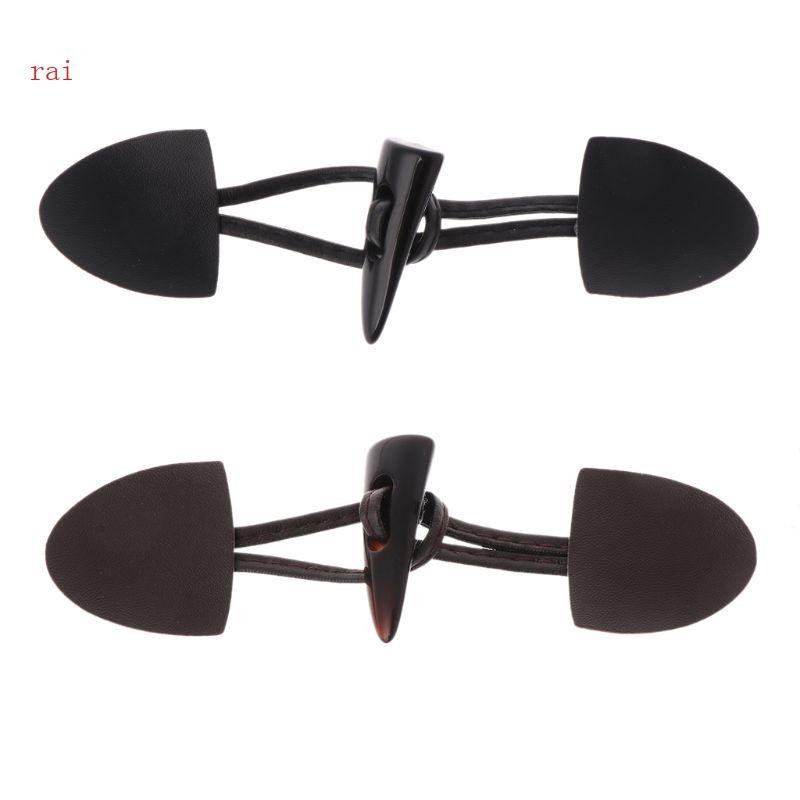 rai 6 Pares Botões Fechamento Trompa Couro Para Roupas Casaco Duffle Shawl