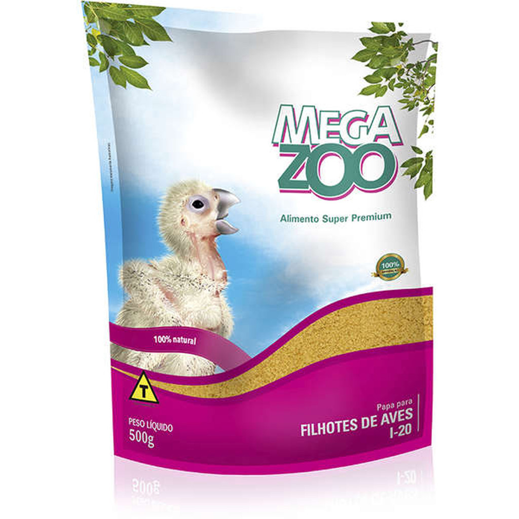 Ração Megazoo Papa para Filhotes de Aves (I-20) - 500 g