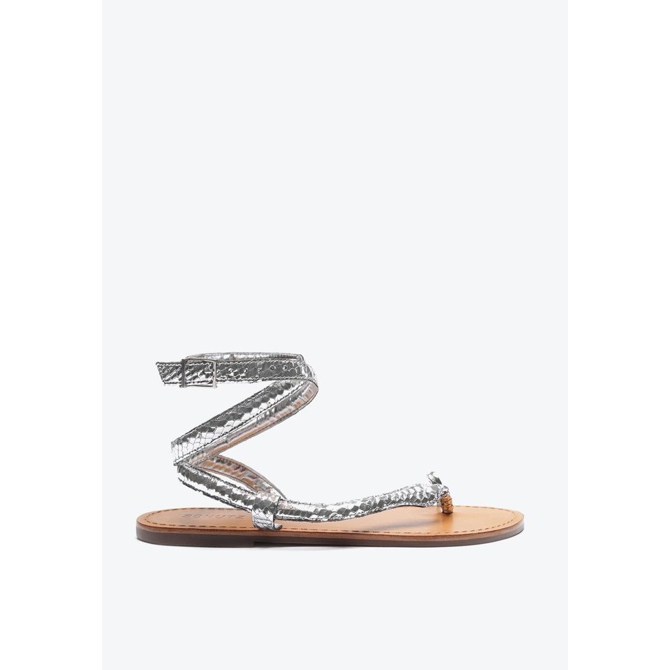 SANDALIA SCHUTZ COBRA SILVER