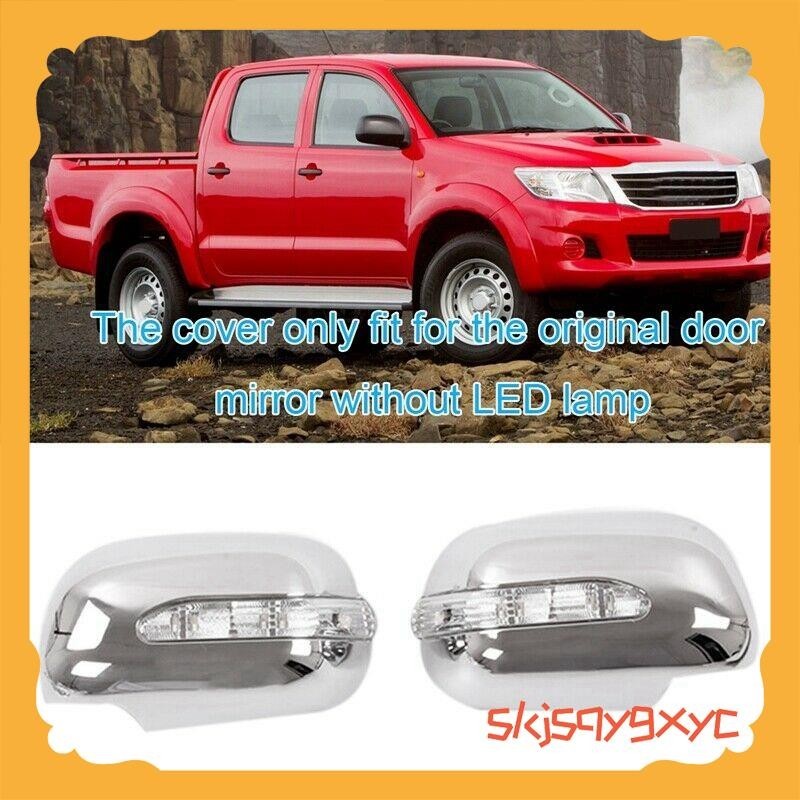 Espelho Retrovisor LED Com Luz Lateral Sinal De Curva Para Toyota HILUX VIGO 2006-2014