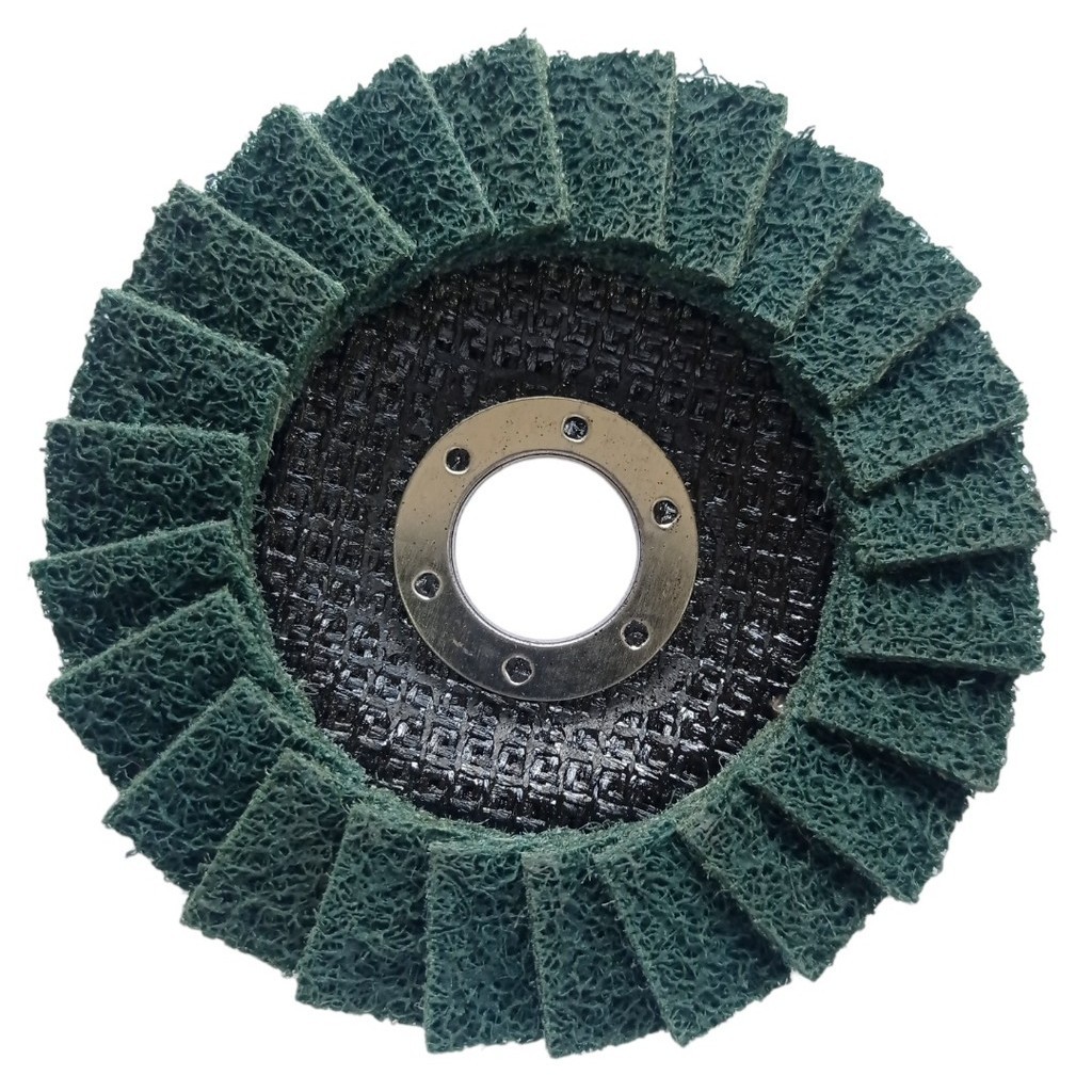 Disco Flap Manta Abrasiva Inox Fino 4.1/2  Azul