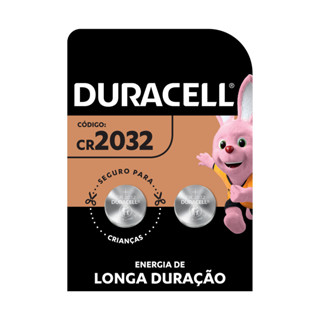 Bateria CR2032 Duracell com 2 Unidades