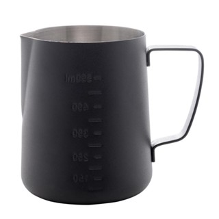 Leiteira Lyor de Aço Inox Preta 600ml