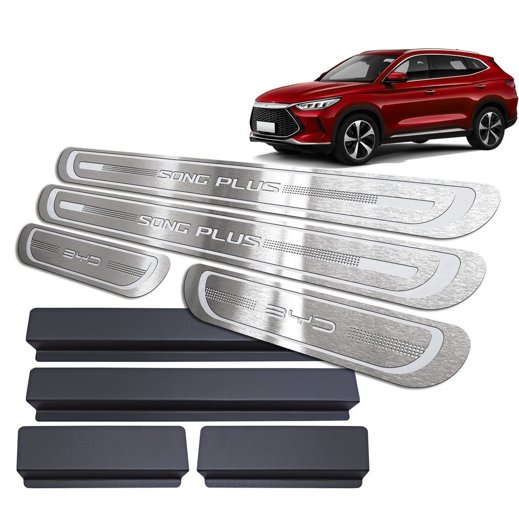 Soleira de Porta BYD Song Plus 2023/.. - Aço Inox em Oferta na Shopee