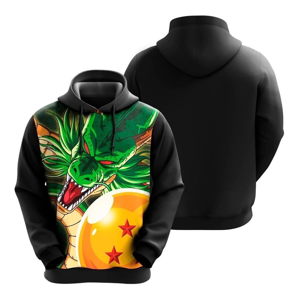 Blusa Shen Long Moletom Full Sublimado Dragon Ball Z