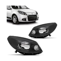 Farol Sandero Mascara Negra 2012 2013 2014