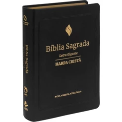 Bíblia Sagrada NAA | Letra Gigante | Harpa Cristã | Luxo | Preta