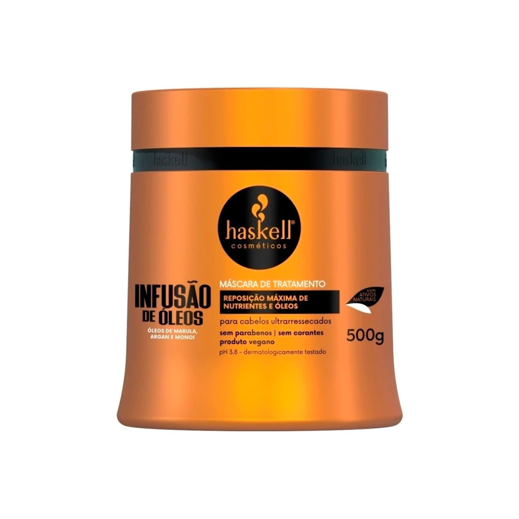 Máscara de Nutrição Haskell Infusão de Óleos 500g Lançamento — imagem 1