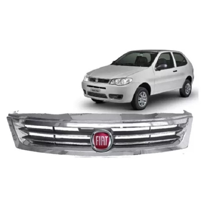 Grade Radiador Palio Economy 2014 2015 2016 2017 Cromada