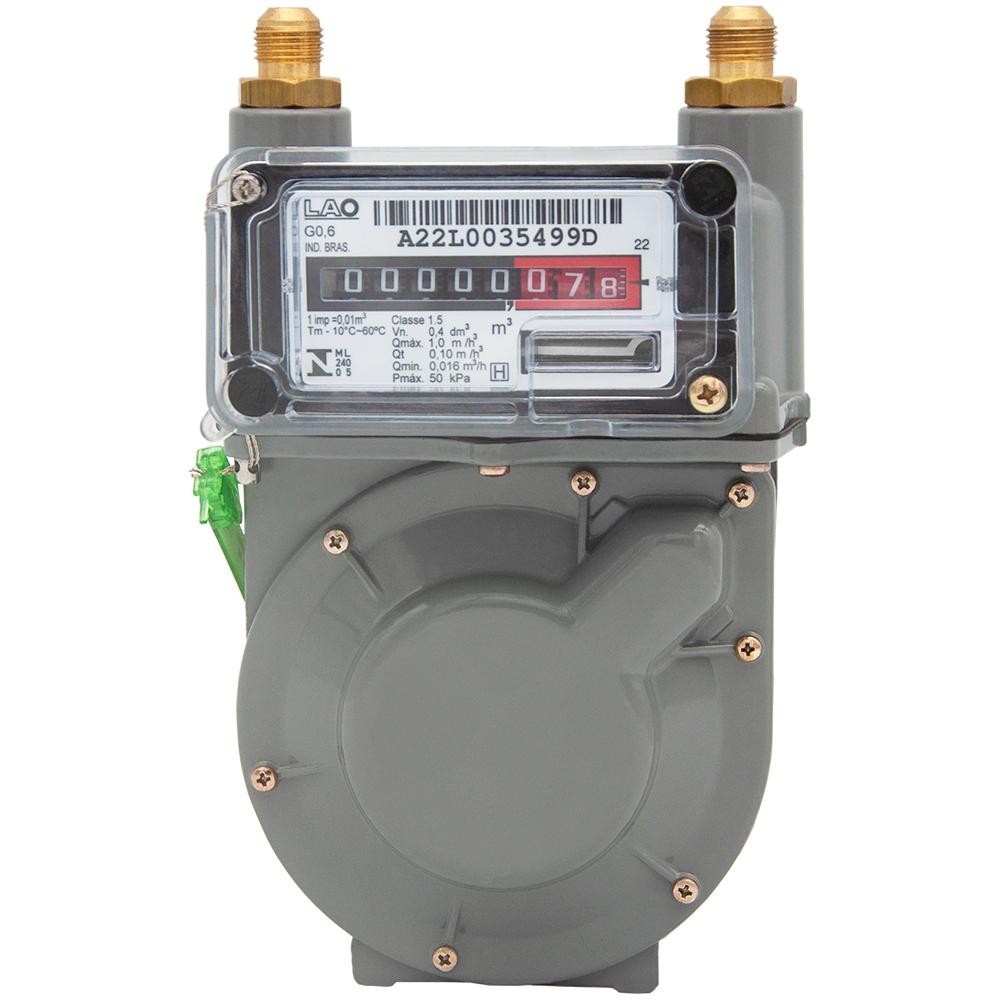 Medidor De Gás Glp E Gn Lao 0.6 Pressão Máxima 50kpa