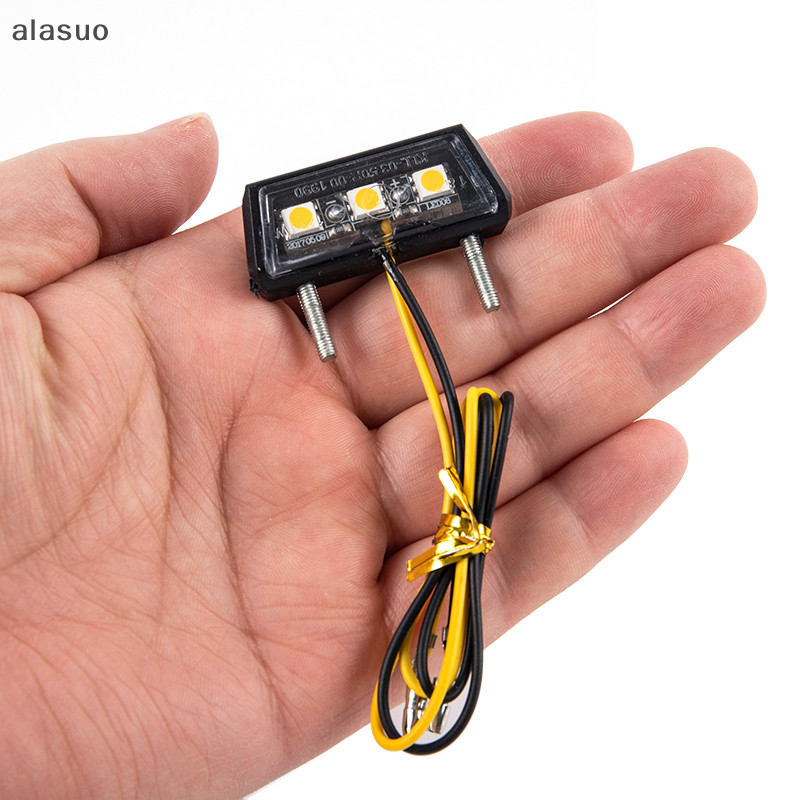 [alasuo] Placa De Motocicleta 12V Luz LED À Prova D'água [BR]