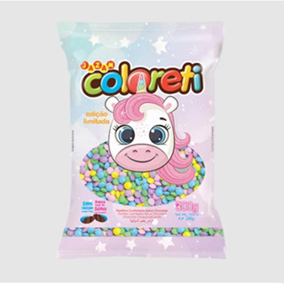 Coloreti Confeitos Unicórnio 300g Jazam em Oferta na Shopee