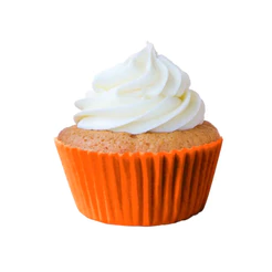 Forminha Forneável para Cupcake - Laranja - 45 unidades - Mago - Rizzo