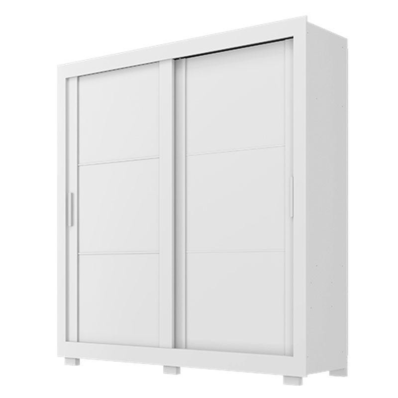 Guarda Roupa Casal Titanium Branco – Zanzini em Oferta na Shopee