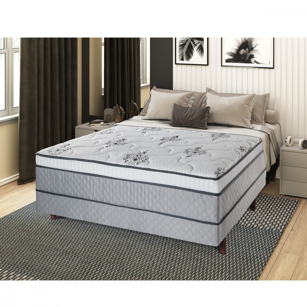Cama Box Conjugado Casal 138cm Multi Cristalflex - Home & Living