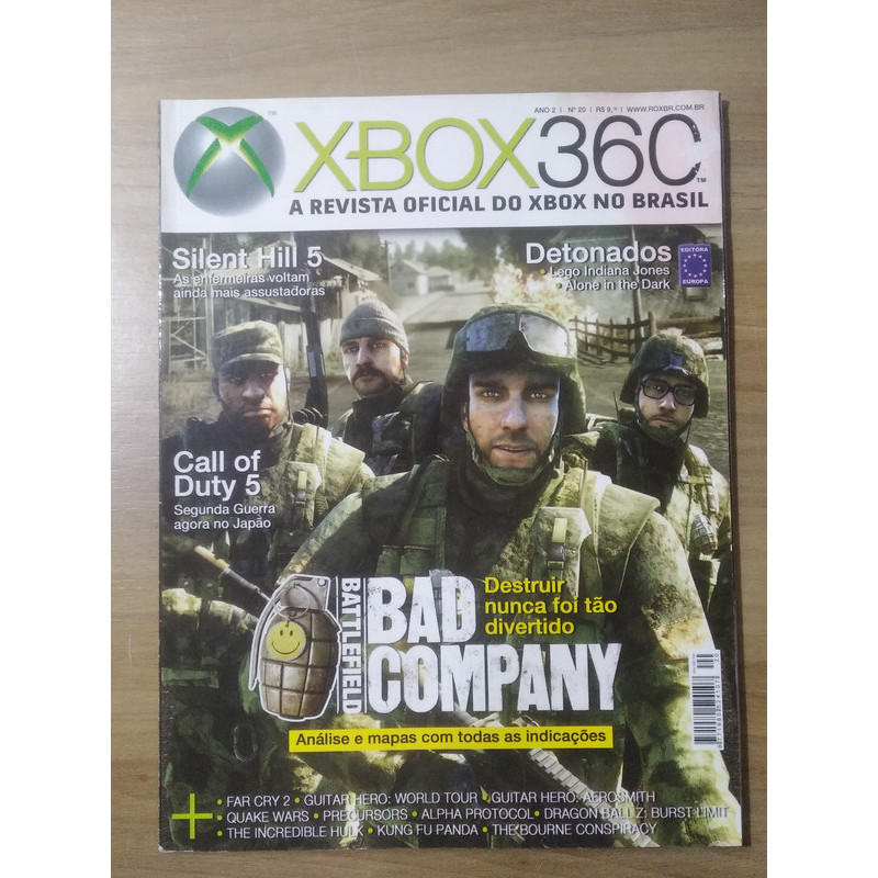 REVISTA XBOX 360 ANO 2 N°20 BATTLEFIELD BAD COMPANY