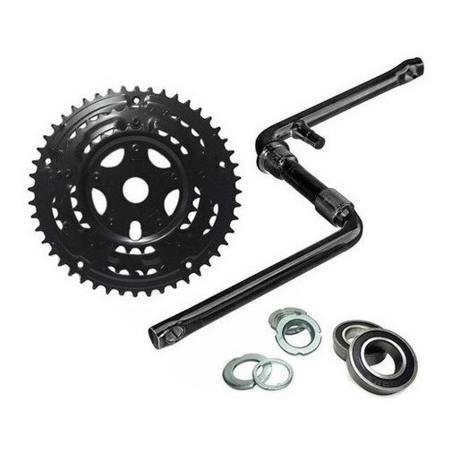 Pedivela Monobloco + Coroa Tripla + Jogo Centro Rolamento 50 em Oferta na Shopee