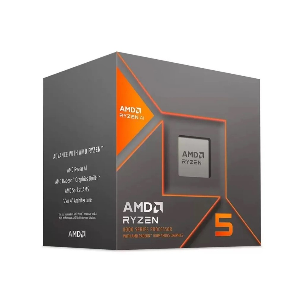 Processador AMD Ryzen 5 8600G 4.3GHz (5.0GHz Turbo) AM5 Cooler AMD