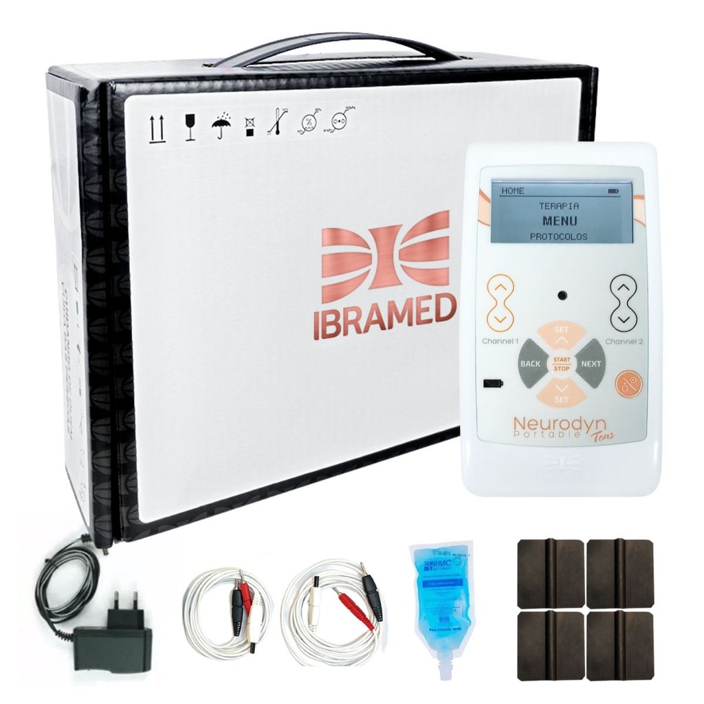 Neurodyn Portatil Tens Burst 2 Canais Ibramed Fisioterapia Reabilitacao Muscular
