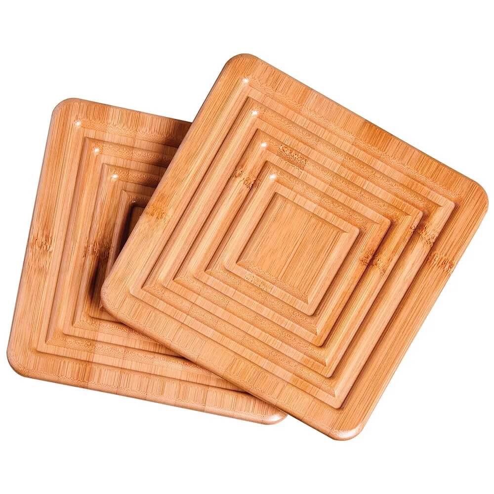 Descanso para Panela Bamboo com 2 Peças 8443 MOR em Oferta na Shopee