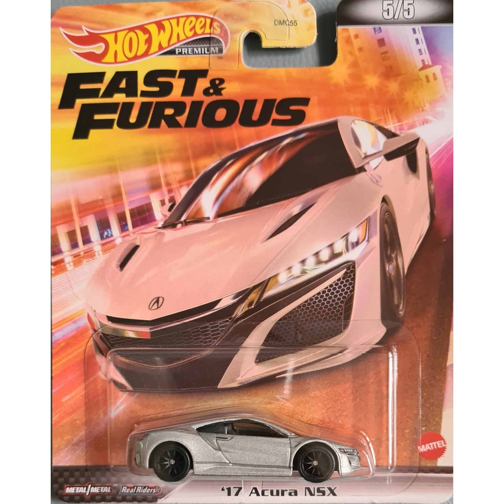 *Embalagem danificada* Hot Wheels Fast &amp; Furious - '17 Acura NSX (Velozes e Furiosos)